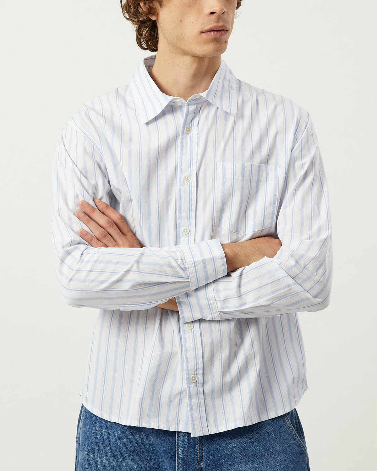 Berg Stripe LS - White - Image 3