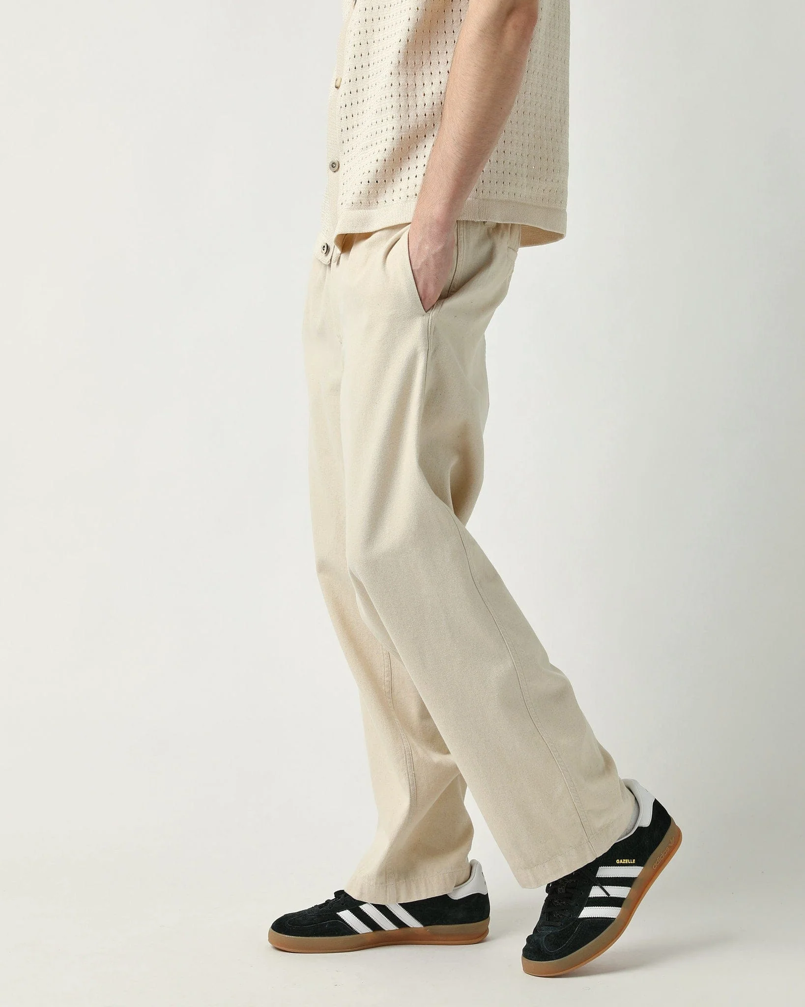 Canvas Leisure Pant - Natural - Image 3