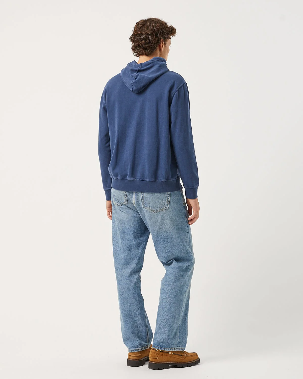 French Terry Hoodie - Navy - Image 4