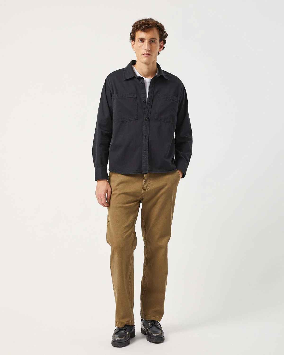 Garment Dye Twill LS - Black - Image 2