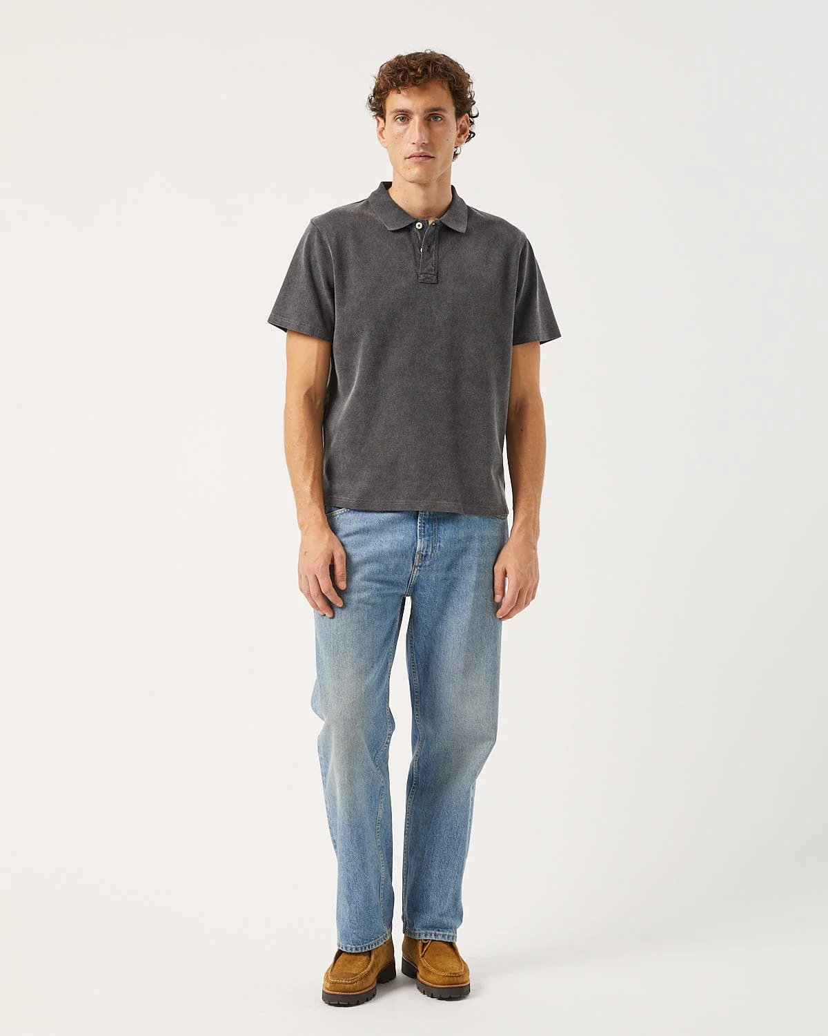 Pique Polo - Black - Image 3