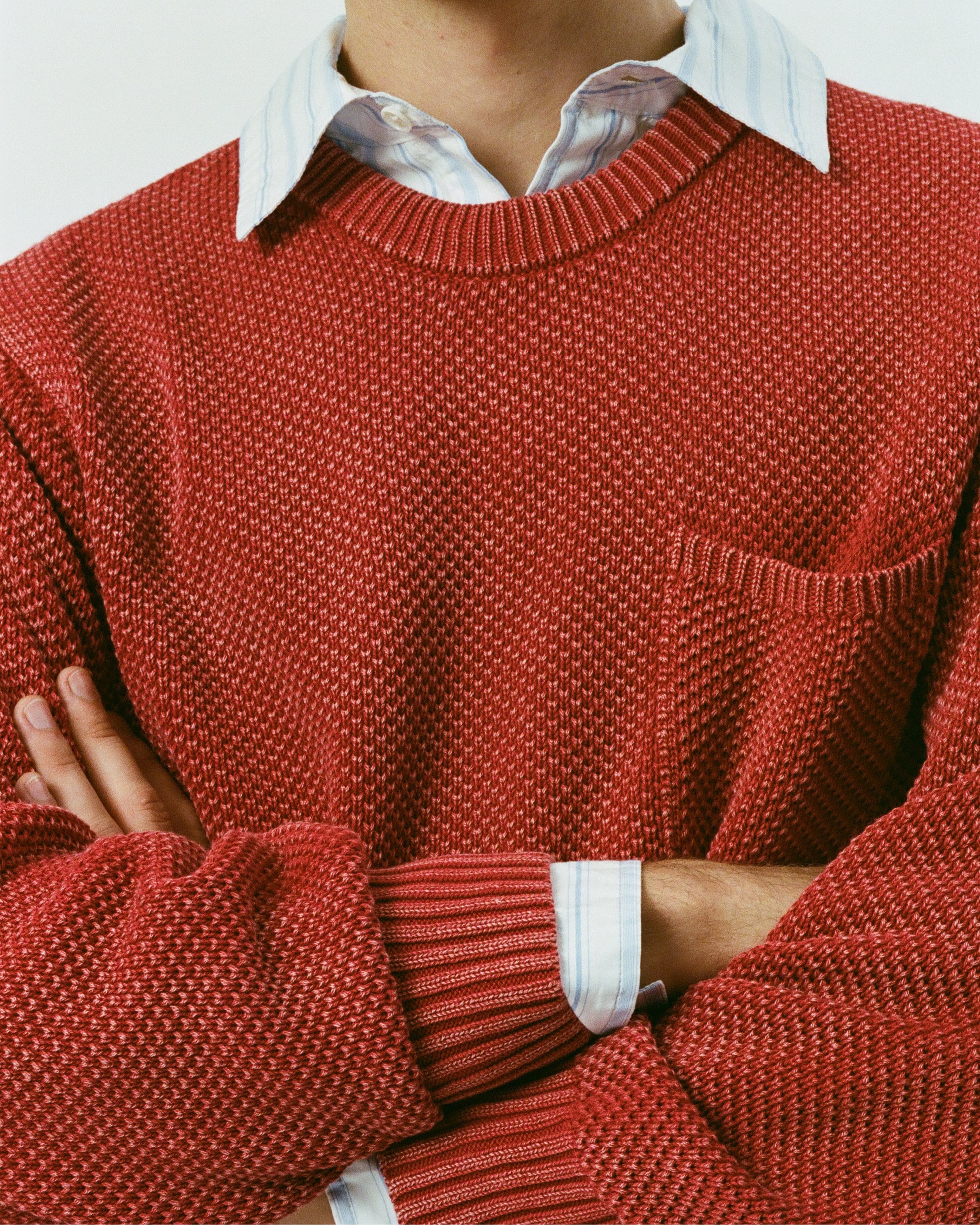 Pocket Crewneck - Red - Image 2