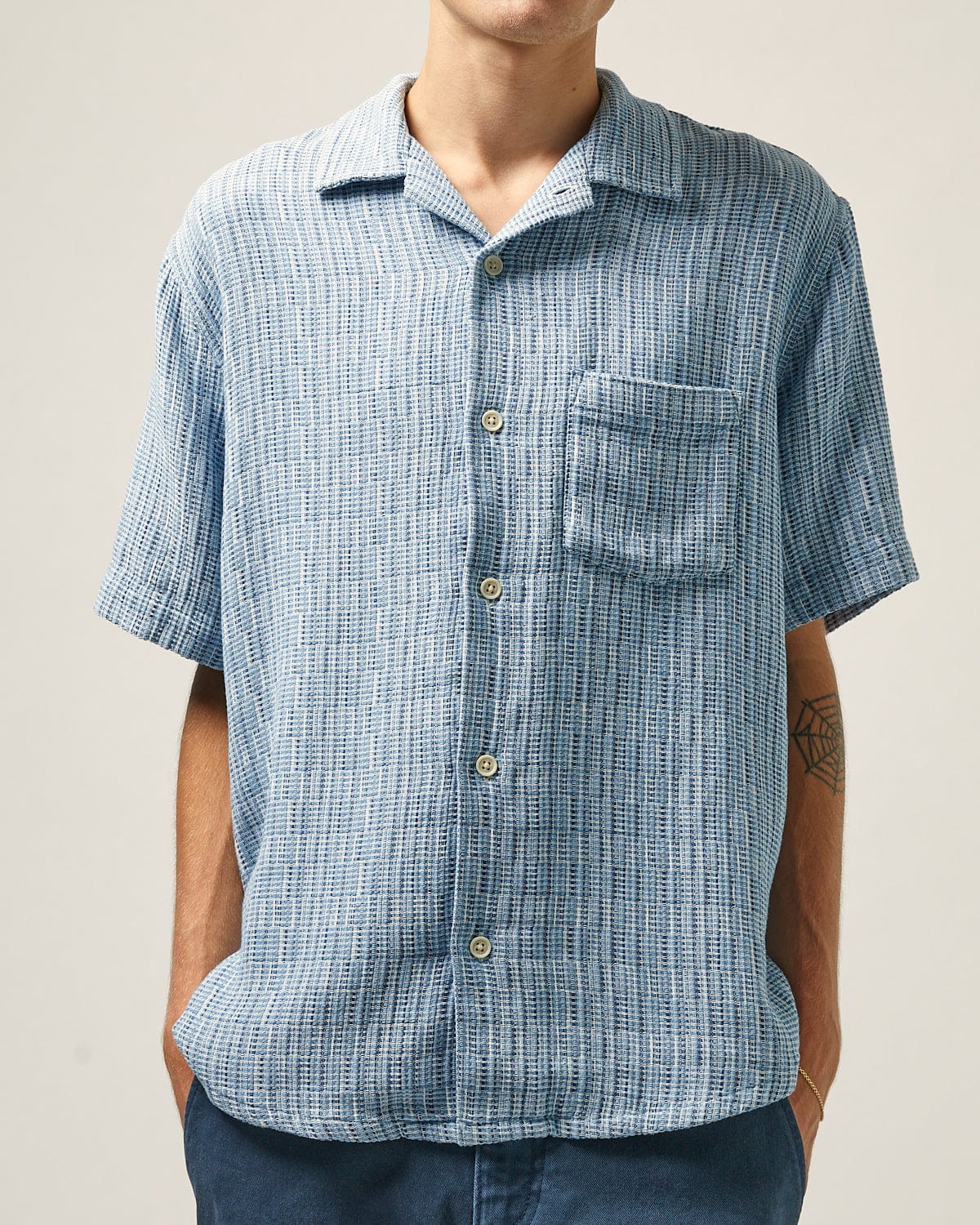 Rainbow Weave SS - Indigo