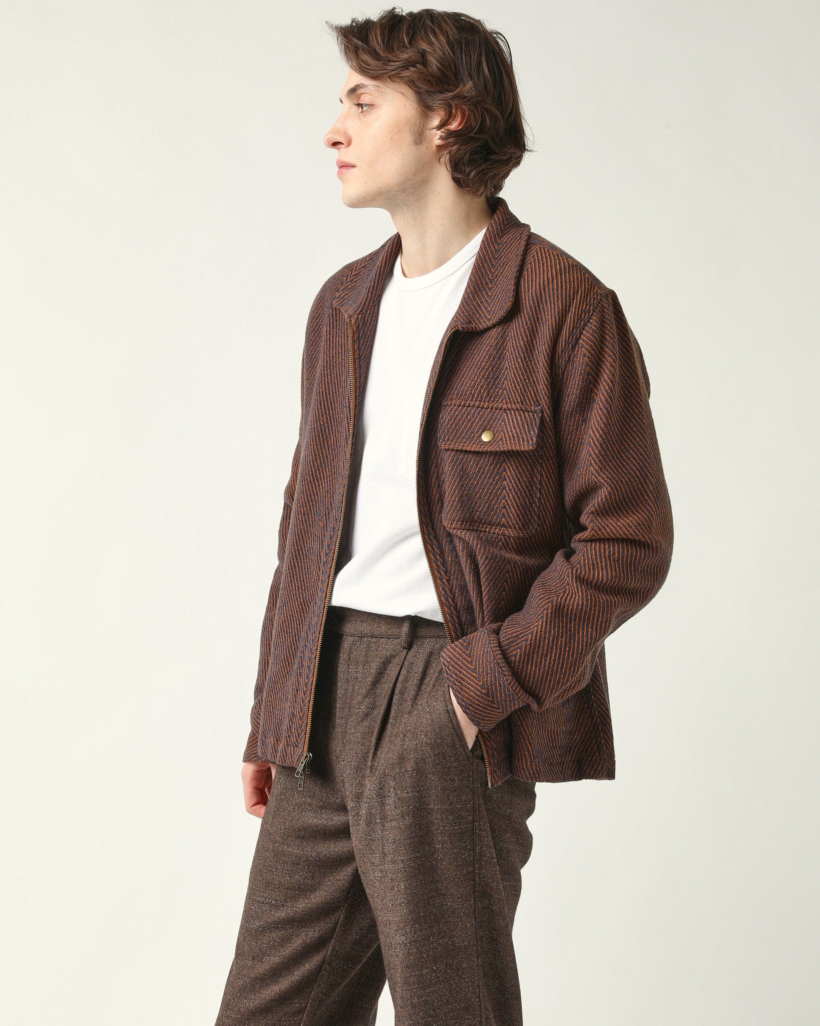 Umber Zip Jacket - Image 2