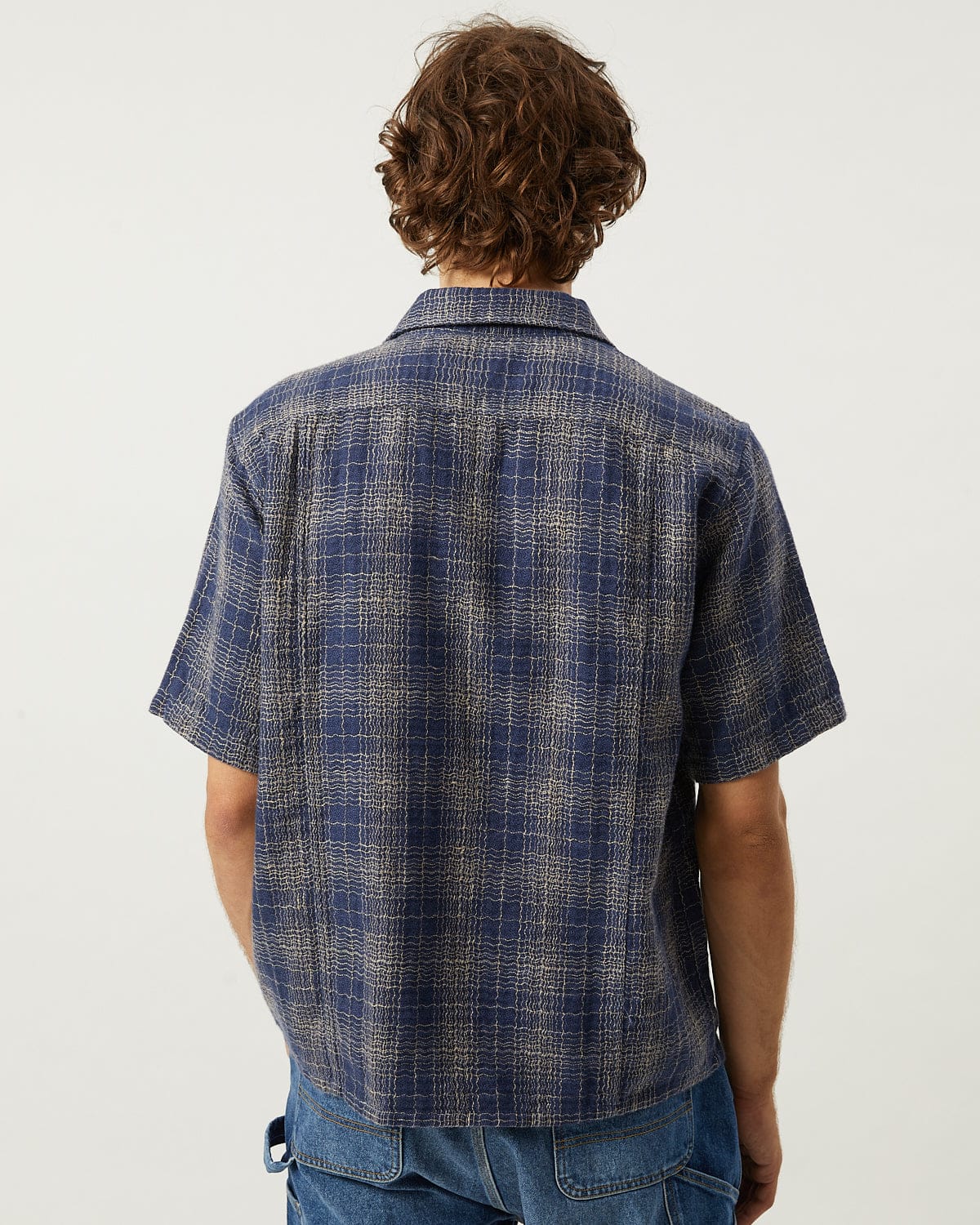Wavy Linen SS - Navy - Image 3